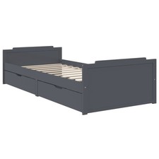 Bed Frame with Drawers Solid