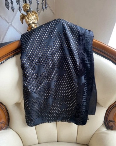 Black and gold biba shawl - black,