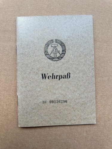 Old military passport - old,