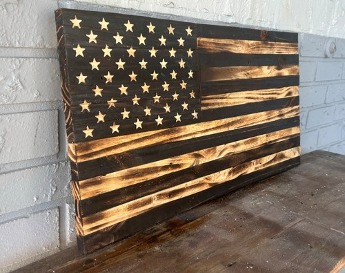 Rustic charred american wood - charred,