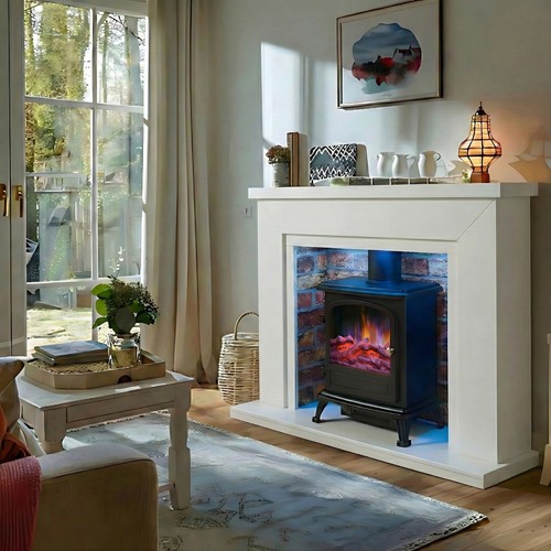 Electric fireplace suite with - suite,