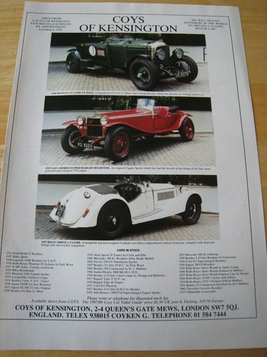 Coys kensington cars london - coys,