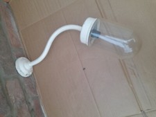 VINTAGE Cast Iron Goose Neck Swan Neck Outside Lamp (NOT COUGHTRIE)