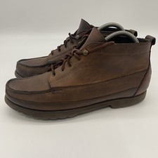 Women’s Rockport Ankle Boots Moc Brown Leather Vibram Soles Ladies UK 6 EU 39