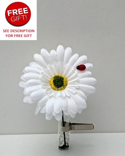 Clip dashboard flower vase - flower,