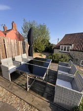Grey Rattan garden Set, 8