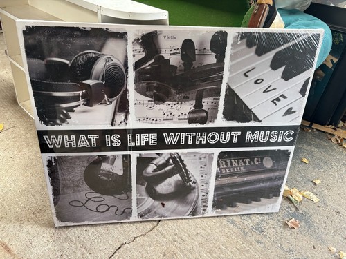 Life without music print - life,