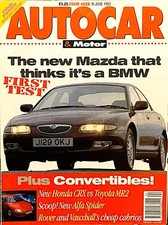 AUTOCAR MAGAZINE 10-JUN-92 -