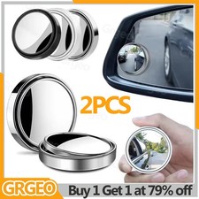 2x Blind Spot Mirror Rear Side View Towing Car Van Motorcycle Adjust Wide Angle