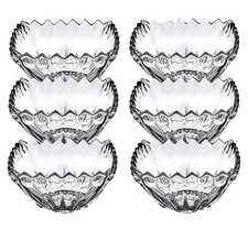 6PC Transparent Clear Glass