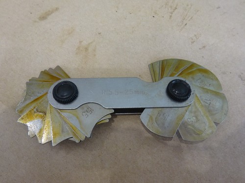 Radius gauge 5mm - radius, 25mm