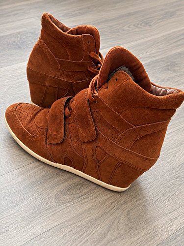 Ash y2k brown suede high - suede, top