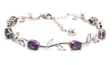 Silver Black Fire Opal And