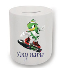 Sonic the Hedgehog Jet the Hawk personalised moneybox 