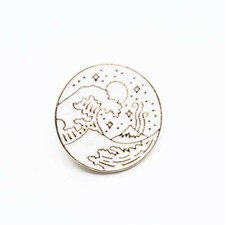 Japanese Waves and Mountain