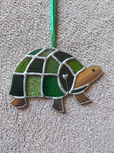 Stained glass turtle - stained,