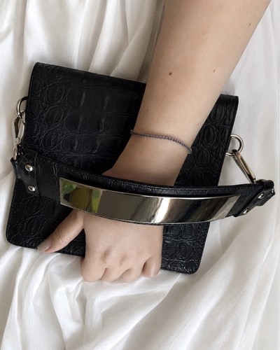 Alberta ferretti black leather - alberta,