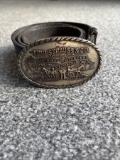 Vintage Levi’s Belt Buckle And Belt 