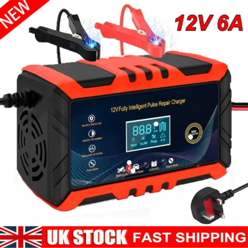 12v automatic car battery - 6a,