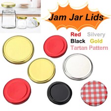 Jam Jar Lids Replacement Twist Off Lid Various Sizes or Colors Available 48-82mm