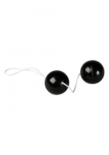 Black soft duo kegel balls - black,