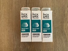 Superdrug Pick & Mix Colour Hair Dye Drop AQUA Non Permanent 3 x 50ml FREEPOST