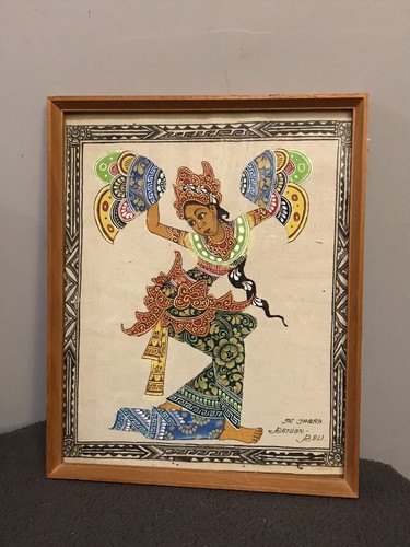 Painting fabric lady - on,