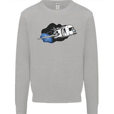 Funny Caravan Space Shuttle Caravanning Mens Sweatshirt Jumper