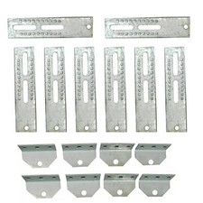 8PCS 10" Tall Galvanized Boat