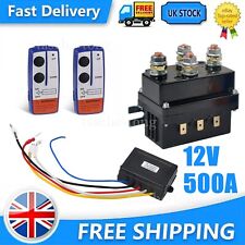 12V 500A Winch Solenoid Relay Contactor 8000-12000LB 2X Wireless Remote Control