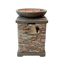 Jardi Gas Fire Pit Stone Home Outdoor Garden Patio Heater Customer Return UVG