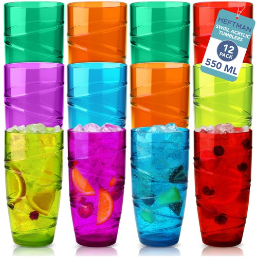 Plastic tumblers swirl - plastic,