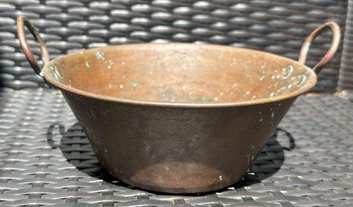 Antique copper jam pot - copper,