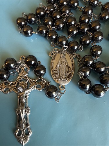 Italian rosary heavy - rosary, black