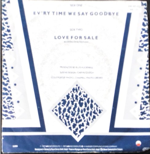 Every time say goodbye - every,