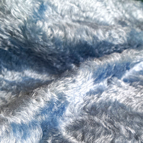 Light baby blue mohair - , fur