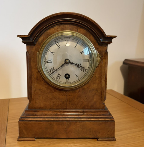 Fine burr walnut cased - a,