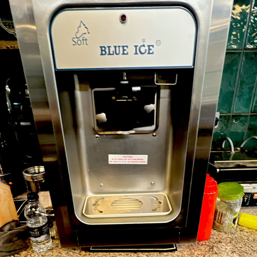 Blue ice countertop - blue, soft