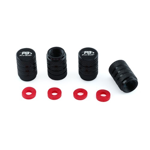Valve caps dust - black, for