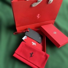 Ferrari Leather Card Case/Black New