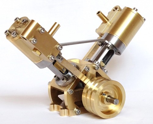 Live steam twin cylinder - live,