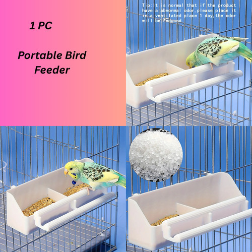 Food dish parrot hanging cage - food,