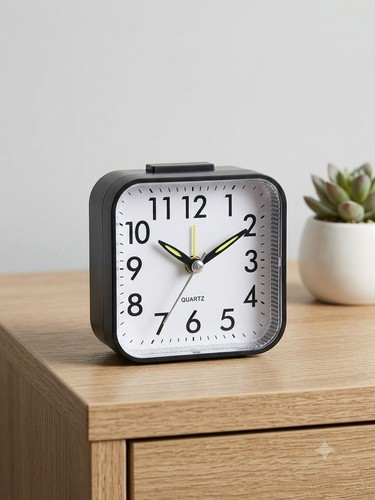 Quartz alarm clock with night - quartz,