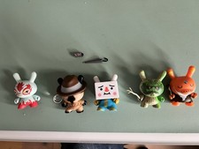 Kidrobot Dunny 2008-2010 Series, 3” Vinyl Figures, Set of 5 Figures