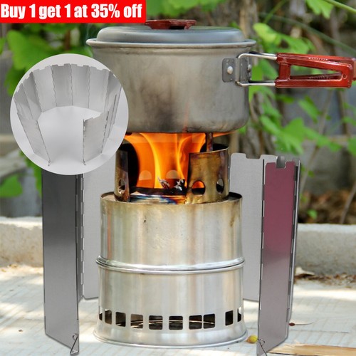 Camping stove wind shield - camping,