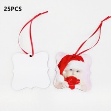 25 x Sublimation Blank Fancy Square Decorations Printable Both Sides MDF