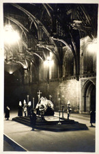 Postcard Funeral Lying in State H M King George V Westminster Hall 28 Jan 1936