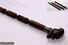 Wooden Walking Stick Metal