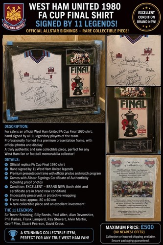 Framed fully signed all - framed, by