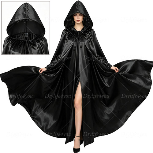 Adult polyester hooded robe - adult,